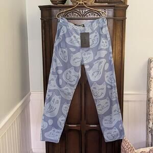 NEW RipNDip quirky melty cat head pants.